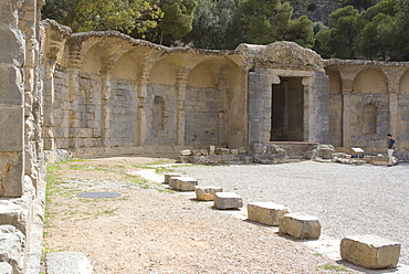 Source of the water that flowed via the aqueduct all the way to Carthage, Zaghouan, Tunisia, North Africa, Africa