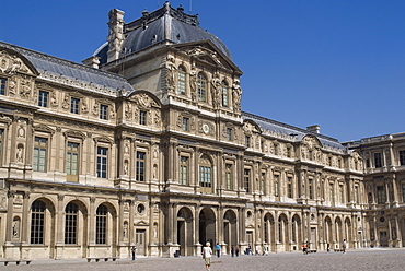 View of the Louvre Museum, Paris, France, Europe