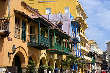 The Walled City (Ciudad Amurallada), UNESCO World Heritage Site, Cartagena, Colombia, South America