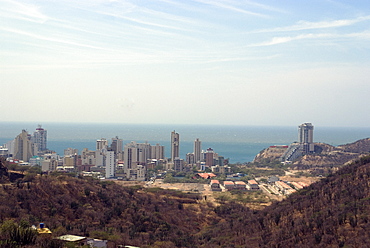 View of holiday condominiums, Santa Marta, Colombia, South America