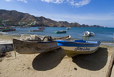 Beach at Taganga, near Santa Marta, Colombia, South America