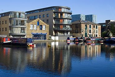 Battlebridge Basin and London Canal Museum, near Kings Cross, London, NW1, England, United Kingdom, Europe