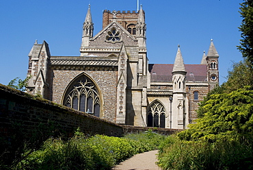 St. Albans Cathedral, a Christian site for over 900 years, the foundations of the current building date from 1077, St. Albans, Hertfordshire, England, United Kingdom, Europe