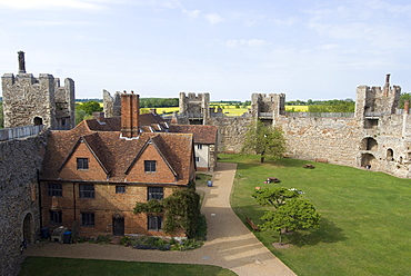 Framlingham Castle, a fortress dating from the 12th century, Suffolk, England, United Kingdom, Europe