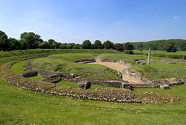 Roman theatre, built around AD140, St. Alban's, Hertfordshire, England, United Kingdom, Europe