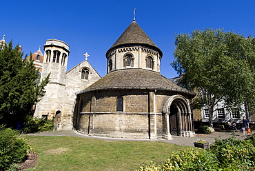 The Round Church, dating from 1130, Cambridge, Cambridgeshire, England, United Kingdom, Europe