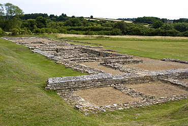 North Leigh Roman villa, the remains of a large manor house dating from the 1st to 3rd century AD, North Leigh, Oxfordshire, England, United Kingdom, Europe