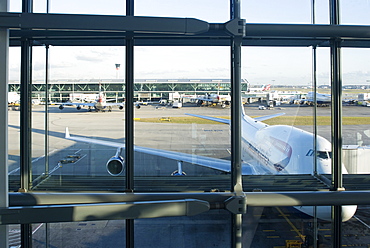 View from Terminal 5, Heathrow Airport, London, United Kingdom, Europe