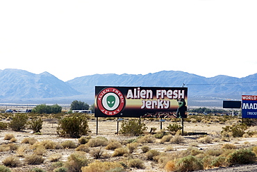 Fresh Alien Jerky, near Area 51, Baker, California, United States of America, North America