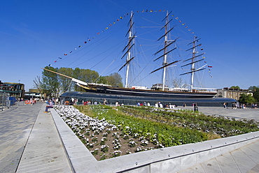 The renovated Cutty Sark Tea Clipper, Greenwich, London, England, United Kingdom, Europe