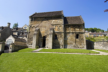 The Saxon Church of St. Lawrence built between 705 and 921AD, Bradford on Avon, Wiltshire, England, United Kingdom, Europe