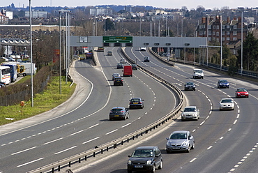 The A102 carriageway, London, SE10, England, United Kingdom, Europe