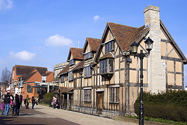 House on Henley Street where William Shakespeare was born, Stratford upon Avon, Warwickshire, England, United Kingdom, Europe