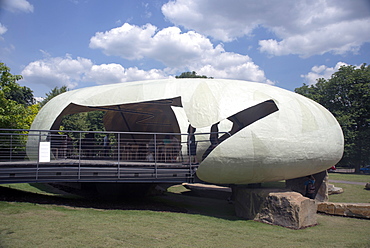 The Serpentine Pavilion of 2014, designed by the Chilean architect Smiljan Radic, London W2, England, United Kingdom, Europe