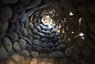 Nuraghe Izzana, one of the largest Nuraghic ruins in the province of Gallura, dating from 1600 BC, Sardinia, Italy, Europe