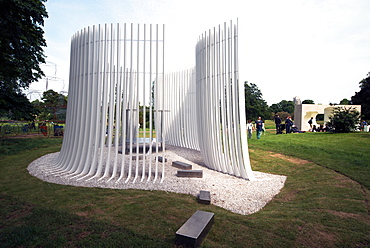 One of the 2016 Serpentine Summer Houses, by Asif Khan, Serpentine Gallery, Hyde Park, London W2, England, United Kingdom, Europe