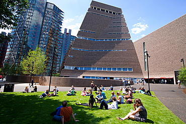 The new Tate Modern Annex, designed by Herzog and de Meuron, Southwark, London, SE1, England, United Kingdom, Europe