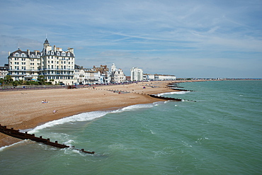 Eastbourne from the pier, East Sussex, England, United Kingdom, Europe