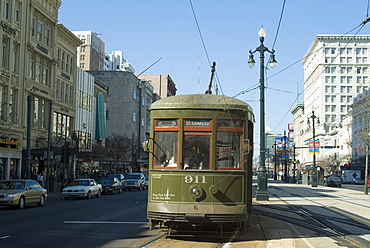 St. Charles streetcar, New Orleans, Louisiana, United States of America, North America