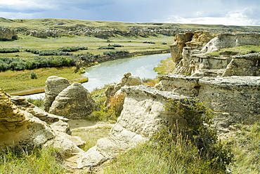 Written on Stone Provincial Park, Alberta, Canada, North America