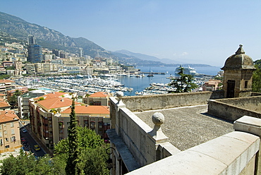 View from the Royal Palace, Monaco-Veille, Monaco, Mediterranean, Europe