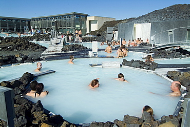 Blue Lagoon (mineral baths), near Keflavik, Iceland, Polar Regions