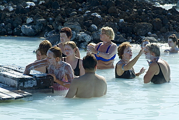 Blue Lagoon (mineral baths), near Keflavik, Iceland, Polar Regions