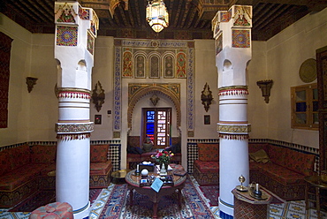 Maison Mnabha riad (small local hotel), Marrakech, Morocco, North Africa, Africa