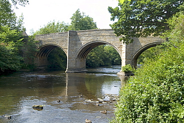 Baslow Bridge, Derbyshire, Peak District National Park, England, United Kingdom, Europe