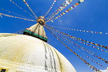 Boudhanath (Bodhnath) Stupa, UNESCO World Heritage Site, Kathmandu, Nepal, Asia