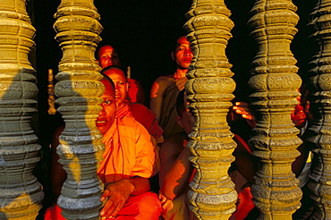 Buddhist monks, Cambodia, Indochina, Southeast Asia, Asia