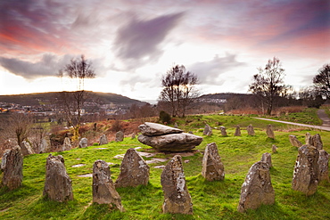 Ancient Gorsedd Stones, Pontypridd, Rhondda, South Wales, Wales, United Kingdom, Europe