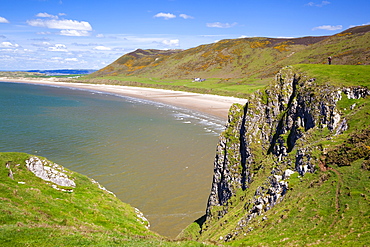 Rhossili Bay, Gower Peninsula, Wales, United Kingdom, Europe