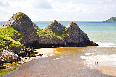 Three Cliffs Bay, Gower, Wales, United Kingdom, Europe