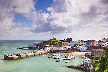 Tenby Harbour, Pembrokeshire, West Wales, Wales, United Kingdom, Europe