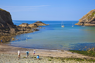 Beach near Lower Solva,  Pembrokeshire, Wales, United Kingdom, Europe