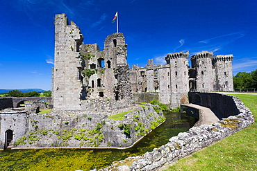 Raglan Castle, Monmouthshire, Wales, United Kingdom, Europe 