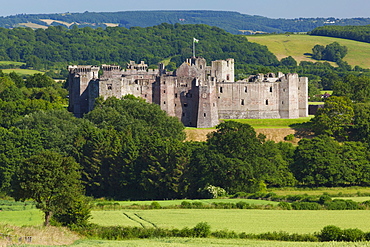 Raglan Castle, Monmouthshire, Wales, United Kingdom, Europe 