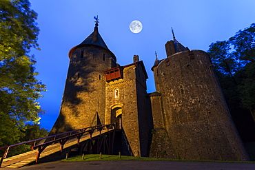 Castell Coch (Castle Coch) (The Red Castle), Tongwynlais, Cardiff, Wales, United Kingdom, Europe