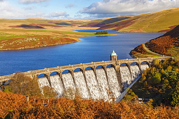 Craig Goch Dam, Elan Valley, Powys, Mid Wales, United Kingdom, Europe