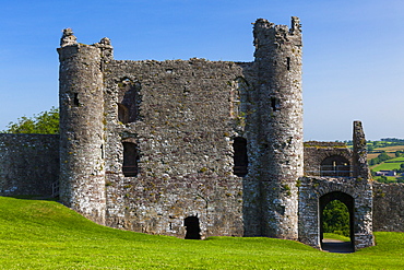 Llansteffan Castle, Carmarthenshire, Wales, United Kingdom, Europe 