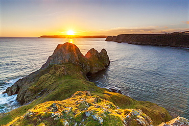 Three Cliffs Bay, Gower Peninsula, Swansea, Wales, United Kingdom, Europe