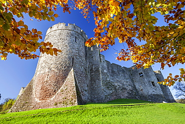 Chepstow Castle, Monmouthshire, Gwent, South Wales, United Kingdom, Europe