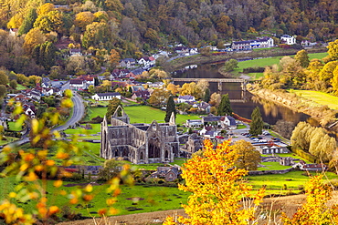 Tintern Abbey, Wye Valley, Monmouthshire, Wales, United Kingdom, Europe