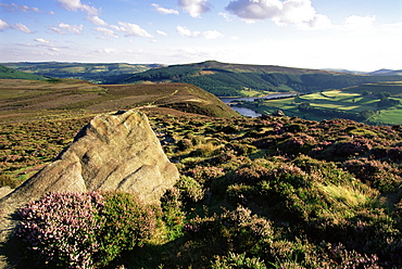 Whinstone Lee Tor and Derwent Moors, Derwent Edge, Peak District National Park, Derbyshire, England, United Kingdom, Europe