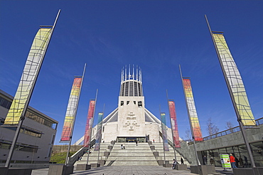 Roman Catholic Metropolitan Cathedral, Liverpool, Merseyside, England, UK