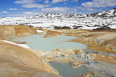 Leirhnjukur thermal area and eruption site, near Krafla geothermal power station, Lake Myvatn, North area, Iceland, Polar Regions