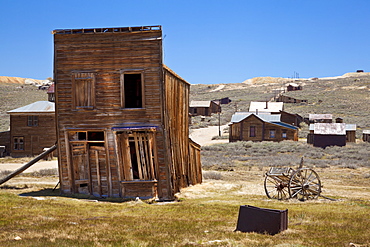 The Swazey Hotel was also a clothing store and casino on Main Street, in the California gold mining ghost town of Bodie, Bodie State Historic Park, Bridgeport, California, United States of America, North America