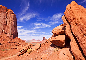 View from North Window, Monument Valley Navajo Tribal Park, Arizona, United States of America, North America 