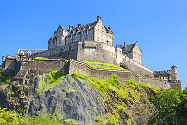 Edinburgh Castle, historic fortress, UNESCO World Heritage Site, Castle Rock, Castlehill, Edinburgh Old Town, Midlothian, Scotland, United Kingdom, Europe